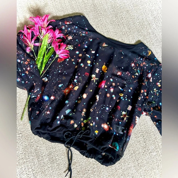 Princess Vera Wang Galaxy Print Blouse - Small - Picture 1 of 7